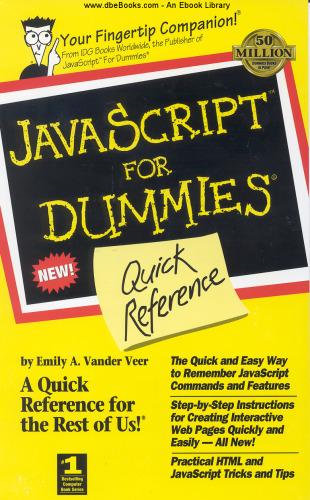 JavaScript for Dummies Quick Reference