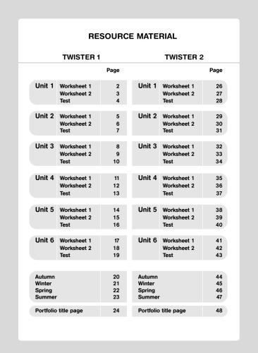 Twister 1-2 Worksheets for Mixed-Ability Classes