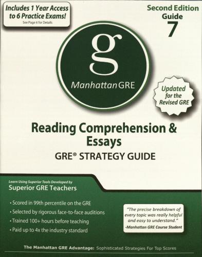 Manhattan GRE: Reading Comprehension & Essays