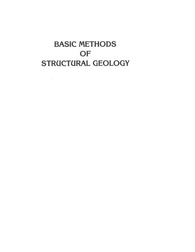 Basic Methods of Structural Geology