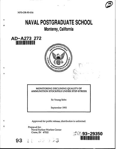 Monitoring declining quality of ammunition stockpile under step-stress