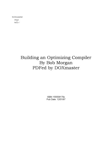 Building an Optimizing Compiler