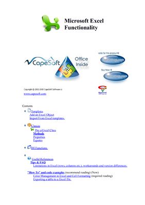 Microsoft Excel Functionality