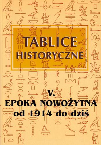 Tablice historyczne 05. Epoka nowożytna od 1914 do dziś