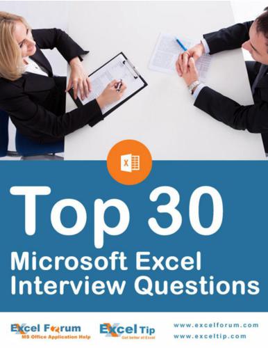 Top 30 Microsoft Excel Interview Question