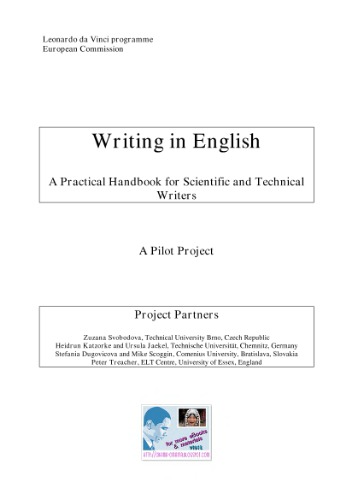 Writing in English. A Practical Handbook for Scientific and Technical Writers