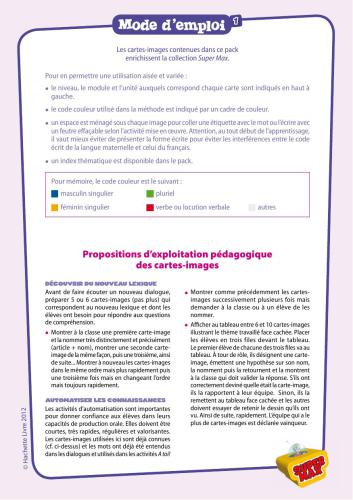 Super Max. Les cartes-images