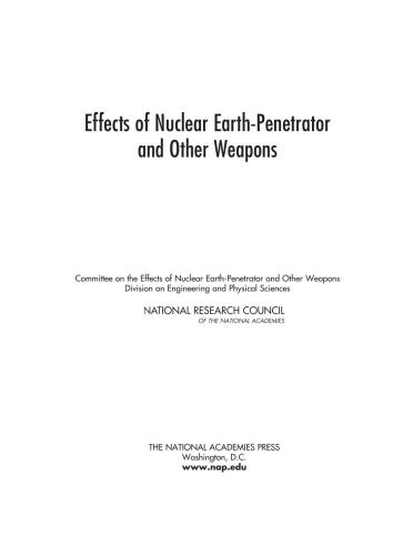 NRC. Effects of nuclear earth-penetrator and other weapons