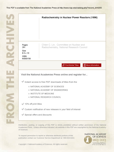 Radiochemistry in Nuclear Power Reactors