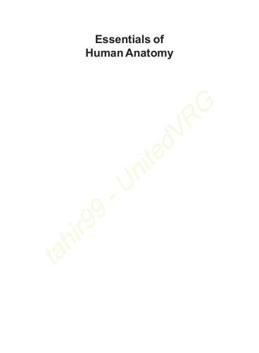 Essentials of Human Anatomy