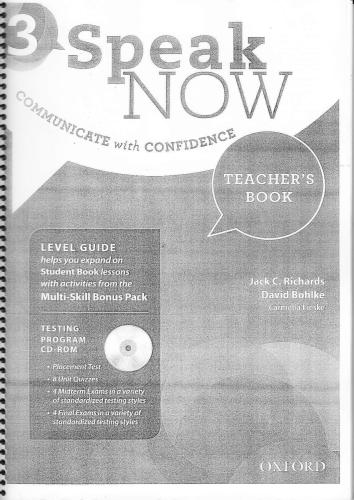 Speak Now 3 Teacher's Book