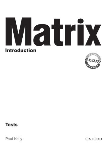 New matrix for Russia 6th Grade Tests