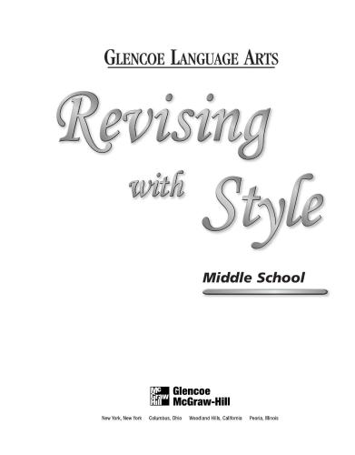 Glencoe/McGrawHill. Revising with Style, Middle School (Workbook)