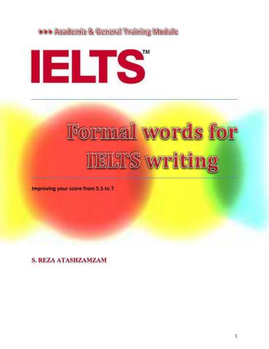 Reza. Formal words for IELTS writing
