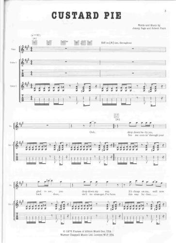 Physical Graffiti. Complete Scores