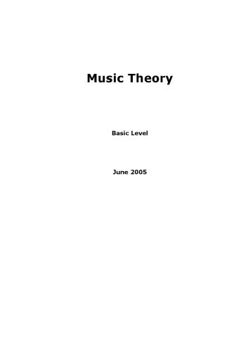 Music Theory : Basic Level