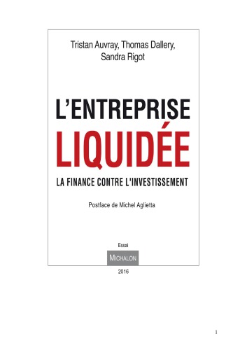 L’entreprise liquidée