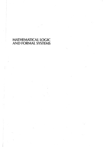 Mathematical logic and formal systems : a collection of papers in honor of professor Newton C. A. da Costa