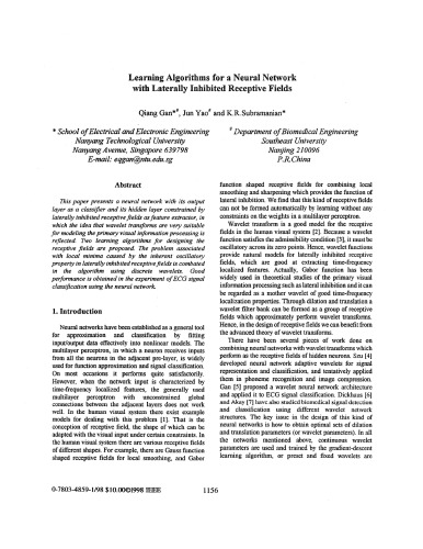 The 1998 IEEE International Joint Conference on Neural Network Proceedings: IEEE World Congress on Computational Intelligence: May 4-May 9, 1998 Anchorage, Alaska, USA