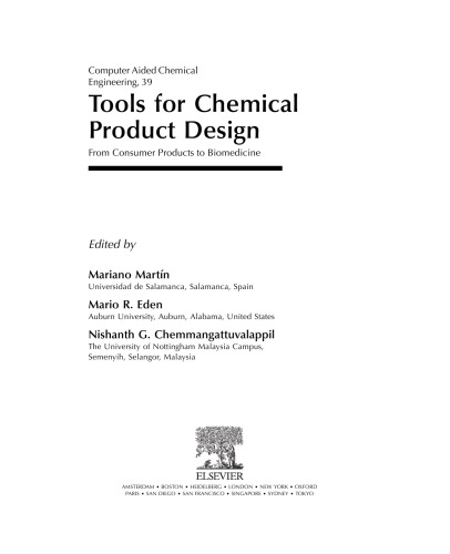 Tools For Chemical Product Design  From Consumer Products to Biomedicine
