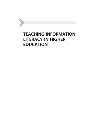 Teaching Information Literacy in Higher Education. Effective Teaching and Active Learning