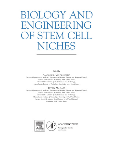 Biology and Engineering of Stem Cell Niches