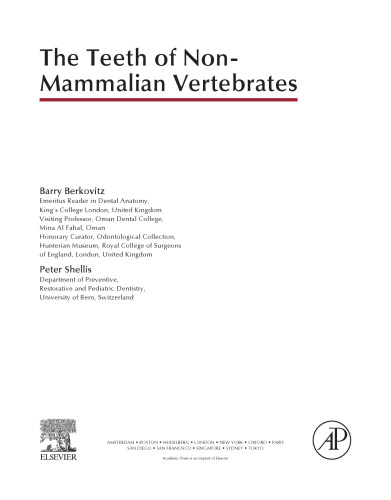 The Teeth of Non-Mammalian Vertebrates
