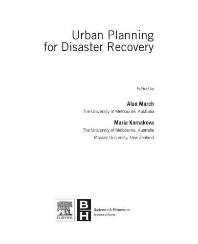 Urban Planning for Disaster Recovery