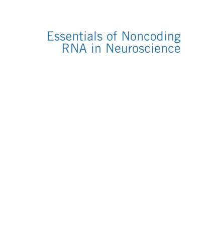 Essentials of Noncoding RNA in Neuroscience. Ontogenetics, Plasticity of the Vertebrate Brain