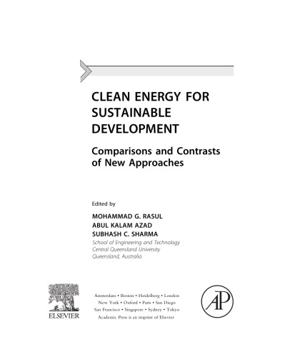 Clean Energy for Sustainable Development. Comparisons and Contrasts of New Approaches
