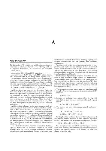 Encyclopedia of Geochemistry