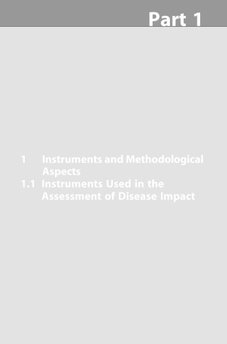 Handbook of Disease Burdens and Quality of Life Measures