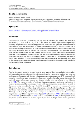 Encyclopedia of Malaria