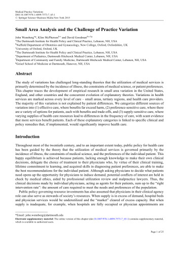 Medical Practice Variations