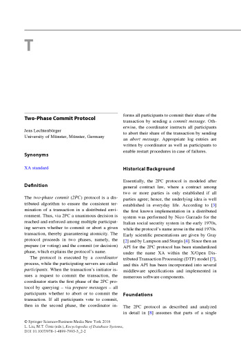 Encyclopedia of Database Systems