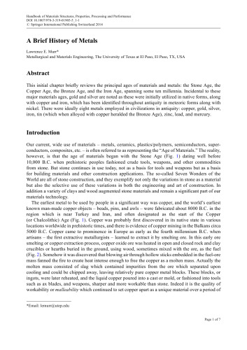 Handbook of Materials Structures, Properties, Processing and Performance