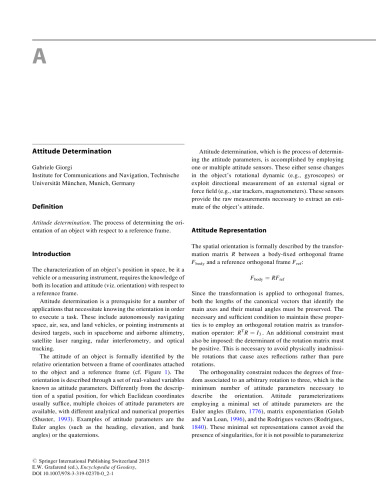 Encyclopedia of Geodesy