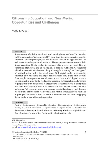 Handbook of Cyber-Development, Cyber-Democracy, and Cyber-Defense