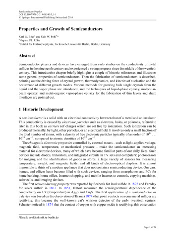 Semiconductor physics