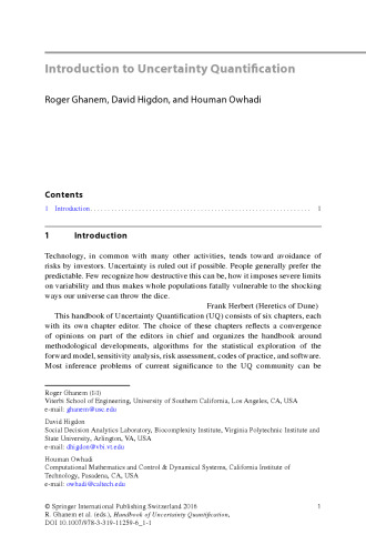 Handbook of Uncertainty Quantification