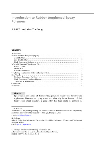 Handbook of Epoxy Blends