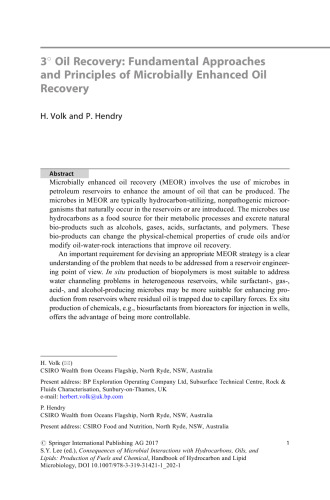 Consequences of Microbial Interactions with Hydrocarbons, Oils, and Lipids: Production of Fuels and Chemicals