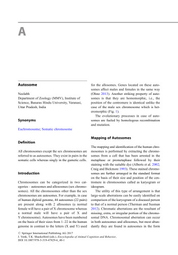 Encyclopedia of Animal Cognition and Behavior