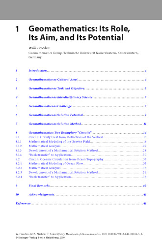 Handbook of Geomathematics