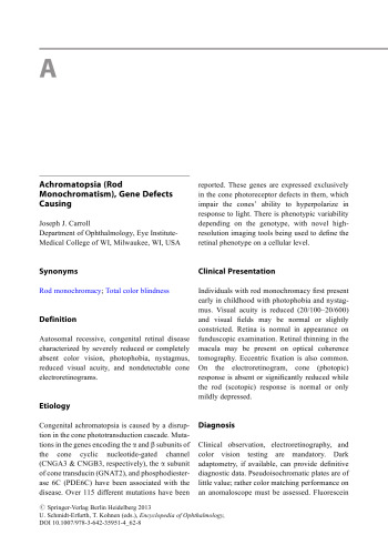 Encyclopedia of Ophthalmology