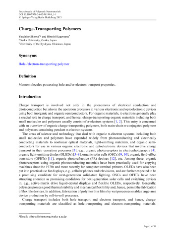Encyclopedia of Polymeric Nanomaterials