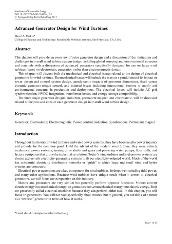 Handbook of Renewable Energy