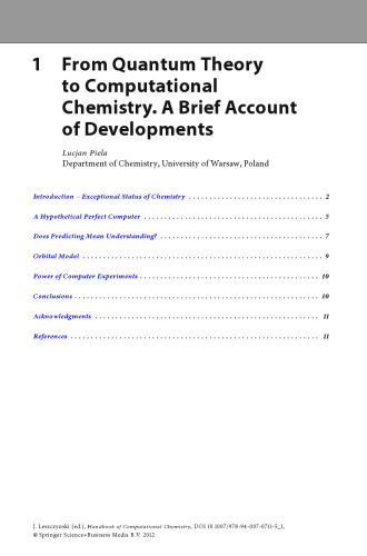 Handbook of Computational Chemistry
