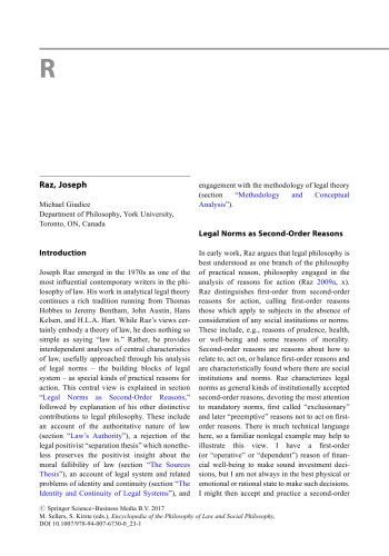 Encyclopedia of the Philosophy of Law and Social Philosophy