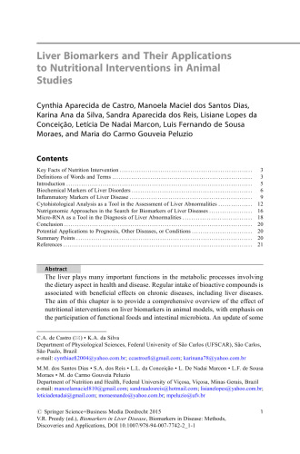 Biomarkers in Liver Disease